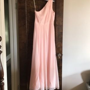 Blush bridesmaid dress